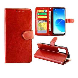 For OPPO Reno6 4G Crazy Horse Texture Leather Horizontal Flip Protective Case with Holder & Card Slots & Wallet & Photo Frame(Brown)