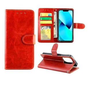 For iPhone 13 Pro Crazy Horse Texture Leather Horizontal Flip Protective Case with Holder & Card Slots & Wallet & Photo Frame  (Brown)