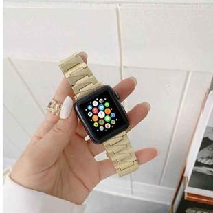 Creative Chain Stainless Steel Metal Strap For Apple Watch Ultra 49mm&Watch Ultra 2 49mm / Series 9&8&7 45mm / SE 3&SE 2&6&SE&5&4 44mm / 3&2&1 42mm(Gold)