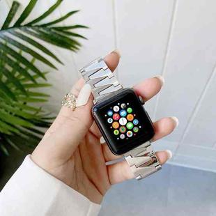 Creative Chain Stainless Steel Metal Strap For Apple Watch Ultra 49mm&Watch Ultra 2 49mm / Series 9&8&7 45mm / SE 3&SE 2&6&SE&5&4 44mm / 3&2&1 42mm(Silver)