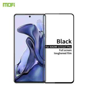 For Xiaomi Mi 11T / 11T pro MOFI 9H 2.5D Full Screen Tempered Glass Film(Black)