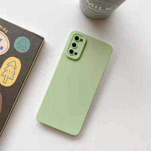 For OPPO Reno4 Pro Straight Side Liquid Silicone Phone Case(Light Green)
