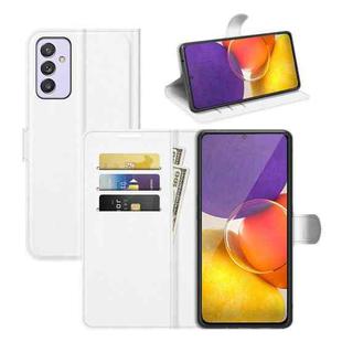 For Samsung Galaxy Quantum 2 / A82 Litchi Texture Horizontal Flip Protective Case with Holder & Card Slots & Wallet(White)