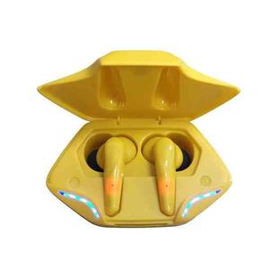 TWS-G11 Bluetooth 5.0 Low Latency TWS Stereo Gaming Earphone with Cool LED(Yellow)