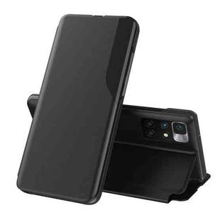 For Xiaomi Redmi 10 Attraction Flip Holder Leather Phone Case(Black)