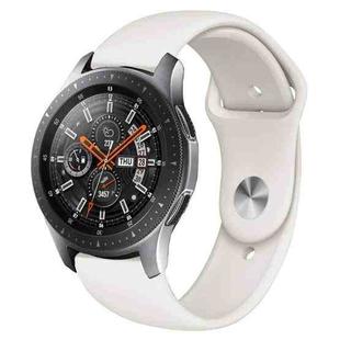 Monochrome Silicone Watch Band for Samsung Galaxy Watch Active 2 22mm(creamy whitee)