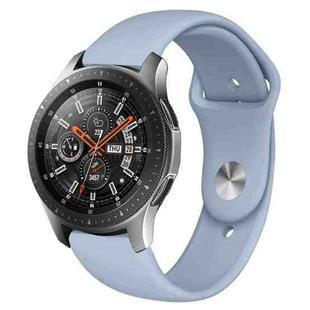 Monochrome Silicone Watch Band for Samsung Galaxy Watch Active 2 22mm(baby blue)