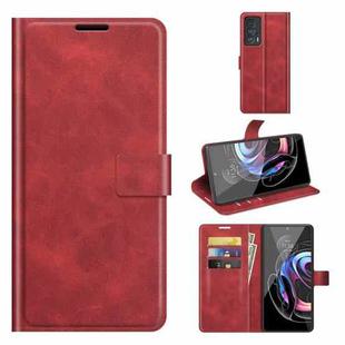 For Motorola Moto Edge 20 Pro 5G Retro Calf Pattern Buckle Horizontal Flip Leather Case with Holder & Card Slots & Wallet(Red)