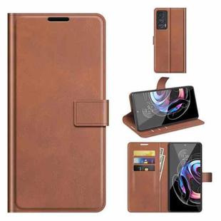 For Motorola Moto Edge 20 Pro 5G Retro Calf Pattern Buckle Horizontal Flip Leather Case with Holder & Card Slots & Wallet(Light Brown)