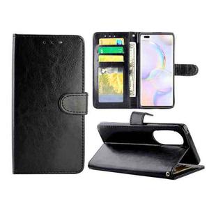 For Honor 50 Pro Crazy Horse Texture Leather Horizontal Flip Protective Case with Holder & Card Slots & Wallet & Photo Frame(Black)