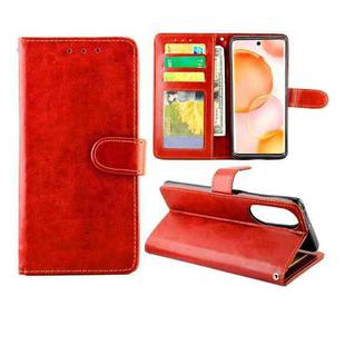 For Honor 50 Crazy Horse Texture Leather Horizontal Flip Protective Case with Holder & Card Slots & Wallet & Photo Frame(Brown)