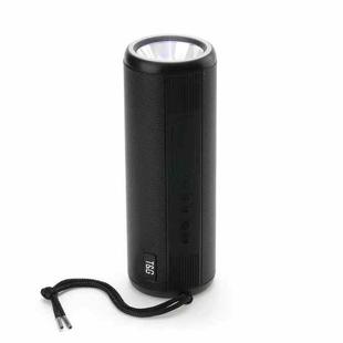 T&G TG635 Portable Outdoor Waterproof Bluetooth Speaker with Flashlight Function(Black)