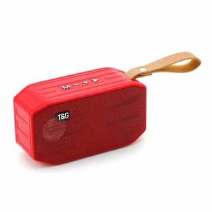 T&G TG296 Portable Wireless Bluetooth 5.0 Speaker Support TF Card / FM / 3.5mm AUX / U-Disk / Hands-free(Red)