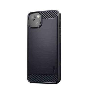 For iPhone 13 mini MOFI Gentleness Series Brushed Texture Carbon Fiber Soft TPU Case  (Blue)