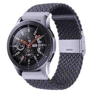 For Samsung Galaxy Watch 4 / Watch 5 20mm Nylon Braided Metal Buckle Watch Band(Gray)