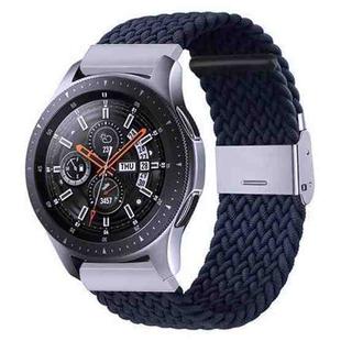 For Samsung Galaxy Watch 4 / Watch 5 20mm Nylon Braided Metal Buckle Watch Band(Charcoal)