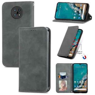 For Nokia G50 Retro Skin Feel Business Magnetic Horizontal Flip Leather Case With Holder & Card Slots & Wallet & Photo Frame(Grey)