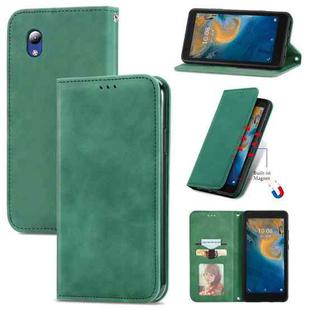 For ZTE Blade A31 Lite Retro Skin Feel Business Magnetic Horizontal Flip Leather Case With Holder & Card Slots & Wallet & Photo Frame(Green)