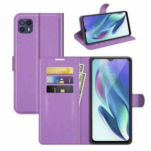 For Motorola Moto G50 5G Litchi Texture Horizontal Flip Protective Case with Holder & Card Slots & Wallet(Purple)