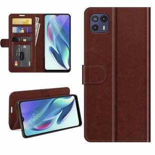 For Motorola Moto G50 5G R64 Texture Single Horizontal Flip Protective Case with Holder & Card Slots & Wallet& Photo Frame(Brown)