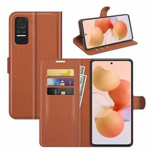 For Xiaomi Civi 5G Litchi Texture Horizontal Flip Protective Case with Holder & Card Slots & Wallet(Brown)