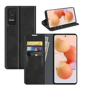 For Xiaomi Civi Retro-skin Magnetic Suction Leather Case with Holder & Card Slots & Wallet(Black)