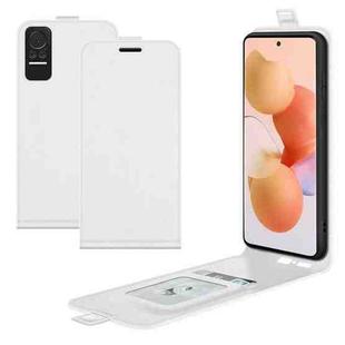 For Xiaomi Civi R64 Texture Single Vertical Flip Leather Protective Case with Card Slots & Photo Frame(White)