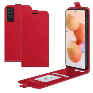 For Xiaomi Civi R64 Texture Single Vertical Flip Leather Protective Case with Card Slots & Photo Frame(Red)