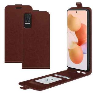 For Xiaomi Civi R64 Texture Single Vertical Flip Leather Protective Case with Card Slots & Photo Frame(Brown)