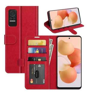 For Xiaomi Civi R64 Texture Single Horizontal Flip Protective Case with Holder & Card Slots & Wallet& Photo Frame(Red)