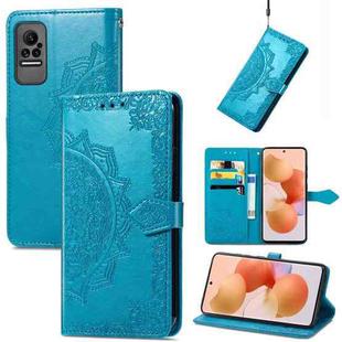 For Xiaomi Civi Mandala Embossing Pattern Horizontal Flip Leather Case with Holder & Card Slots & Wallet & Lanyard(Blue)