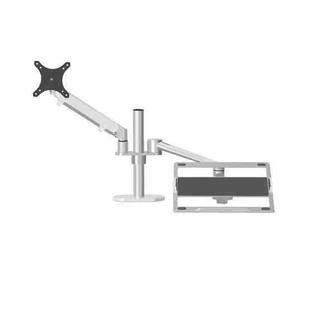 OL-3S Aluminum Height Adjustable Desktop Computer Stand for 17-32 inch and 12-17 inch Monitor(Silver)
