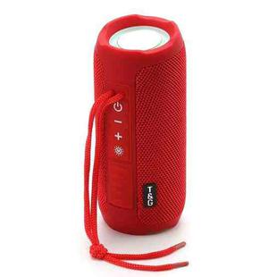 T&G TG227 Outdoor Portable Waterproof Bluetooth Music Speaker with LED Support FM / TF / USB(Red)