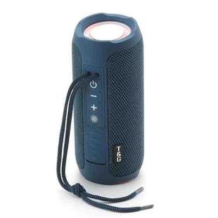 T&G TG227 Outdoor Portable Waterproof Bluetooth Music Speaker with LED Support FM / TF / USB(Navy blue)