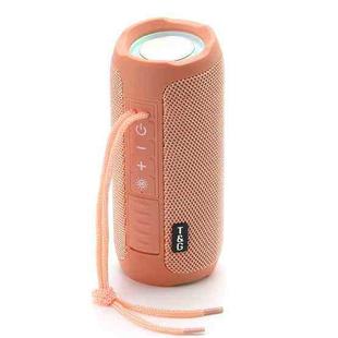 T&G TG227 Outdoor Portable Waterproof Bluetooth Music Speaker with LED Support FM / TF / USB(Pink)