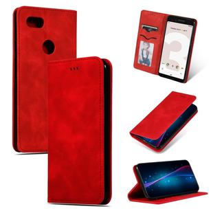 Retro Skin Feel Business Magnetic Horizontal Flip Leather Case for Google Pixel 3(Red)