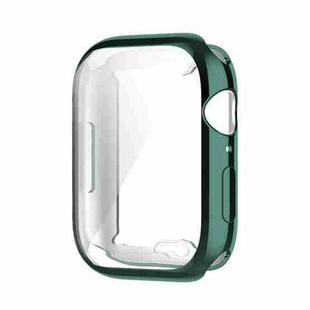 Shockproof TPU Full Protective Shell with Protective Film For Apple Watch Series 9 / 8 / 7 45mm(Green)