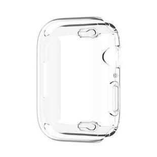 Shockproof TPU Full Protective Shell with Protective Film For Apple Watch Series 9 / 8 / 7 45mm(Transparent)
