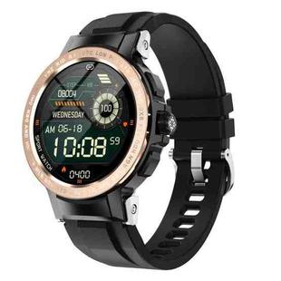 E19 1.28 inch Color Screen Smart Watch, IP68 Waterproof,Support Heart Rate Monitoring/Blood Pressure Monitoring/Blood Oxygen Monitoring/Sleep Monitoring(Gold)