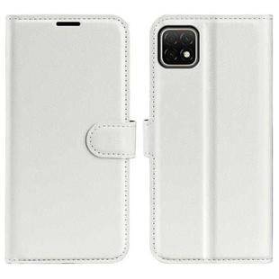 For Huawei nova Y60 Litchi Texture Horizontal Flip Protective Case with Holder & Card Slots & Wallet(White)