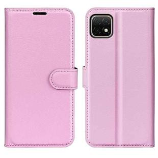 For Huawei nova Y60 Litchi Texture Horizontal Flip Protective Case with Holder & Card Slots & Wallet(Pink)