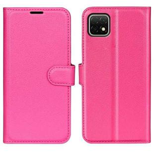 For Huawei nova Y60 Litchi Texture Horizontal Flip Protective Case with Holder & Card Slots & Wallet(Rose Red)