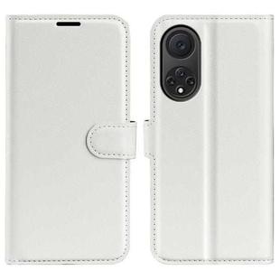 For Huawei nova 9 Litchi Texture Horizontal Flip Protective Case with Holder & Card Slots & Wallet(White)