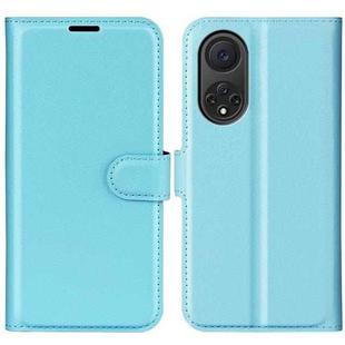 For Huawei nova 9 Litchi Texture Horizontal Flip Protective Case with Holder & Card Slots & Wallet(Blue)