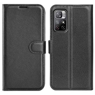For Xiaomi Redmi Note 11 Litchi Texture Horizontal Flip Protective Case with Holder & Card Slots & Wallet(Black)