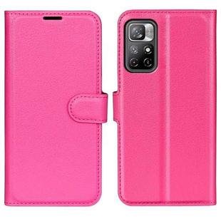 For Xiaomi Redmi Note 11 Litchi Texture Horizontal Flip Protective Case with Holder & Card Slots & Wallet(Rose Red)