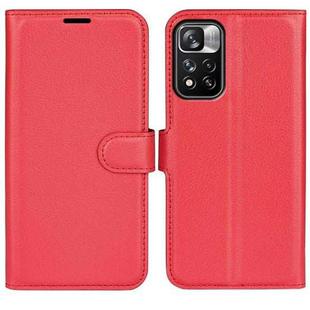 For Xiaomi Redmi Note 11 Pro / Note 11 Pro+ Litchi Texture Horizontal Flip Protective Case with Holder & Card Slots & Wallet(Red)