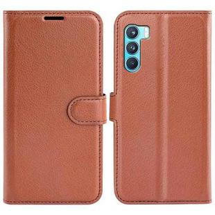 For OPPO K9 Pro Litchi Texture Horizontal Flip Protective Case with Holder & Card Slots & Wallet(Brown)
