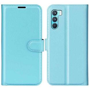 For OPPO K9 Pro Litchi Texture Horizontal Flip Protective Case with Holder & Card Slots & Wallet(Blue)
