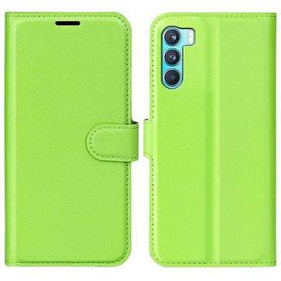 For OPPO K9 Pro Litchi Texture Horizontal Flip Protective Case with Holder & Card Slots & Wallet(Green)